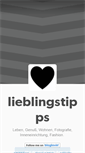 Mobile Screenshot of lieblingstipps.de